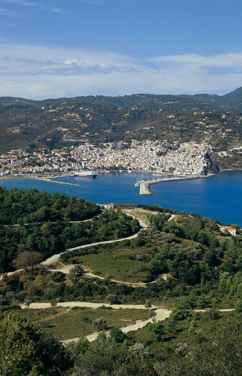 Ilha de Skopelos, na Grécia: ali foi gravado Mamma Mia!, de 2008