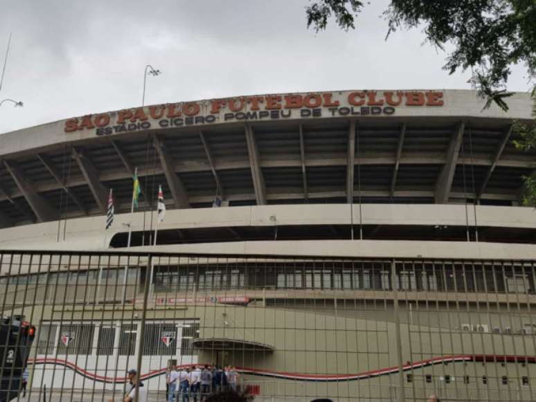 Calçada da Fama do Morumbi ficará no portão 17, ao lado da entrada do salão nobre do estádio (Guilherme Amaro)