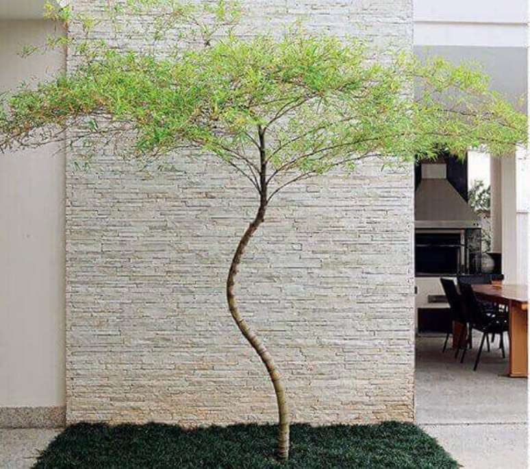 38- Bambu mossô traz elegância escultural na área de gourmet. Fonte: Pinterest