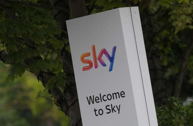 Logo da Sky em st&uacute;dios da empresa em Londres, Reino Unido
29/06/2017 REUTERS/Toby Melville