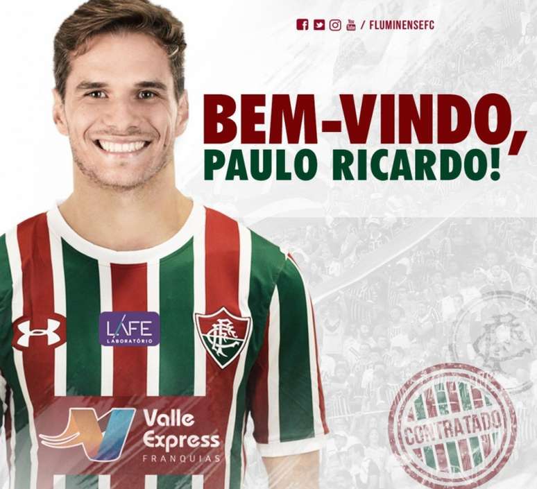 Paulo Ricardo foi anunciado pelo Fluminense (Foto: Divulgação)