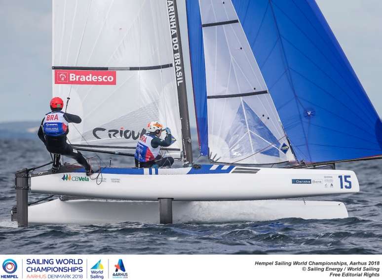 Samuel Albrecht e Gabriela Nicolino (Foto: Jesus Renedo/ Sailing Energy)