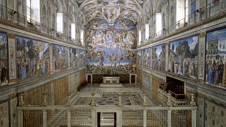 Michelangelo pintou a representação artística do julgamento de Deus | Foto: Divulgação/ Musei Vaticani