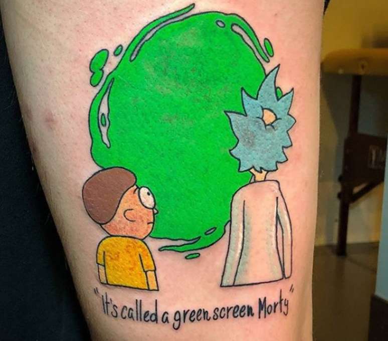 Tatuagem sem a proje&ccedil;&atilde;o de&nbsp;v&iacute;deo.