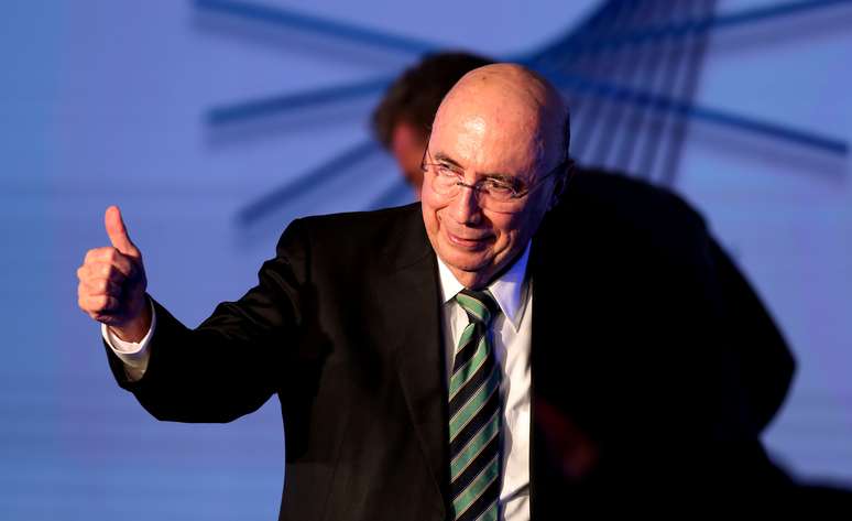 Meirelles durante evento em São Paulo
 7/8/2018   REUTERS/Paulo Whitaker 