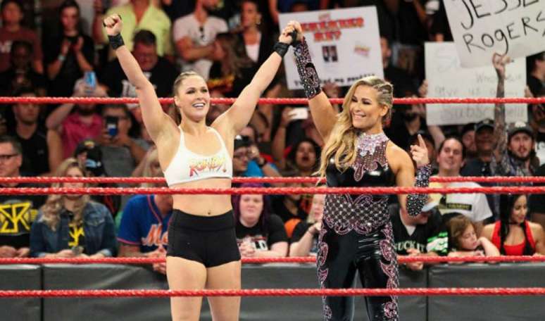 Ronda Rousey voltou a vencer e disputará o cinturão da WWE no dia 19 de agosto (Foto: Getty Images)