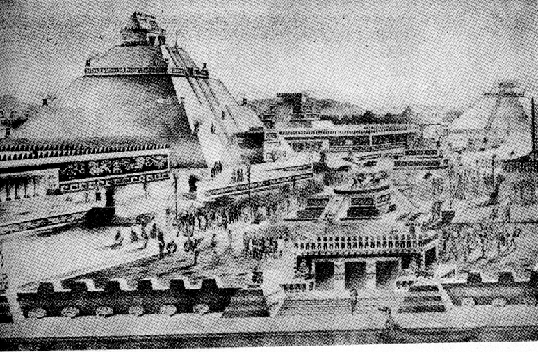 A capital dos astecas e sua grande pirâmide