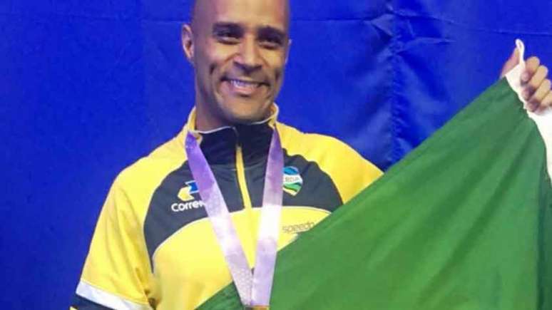 João Gomes Júnior faturou um bronze no primeiro dia do Pan-Pacífico (Foto: CBDA/Divulgação)