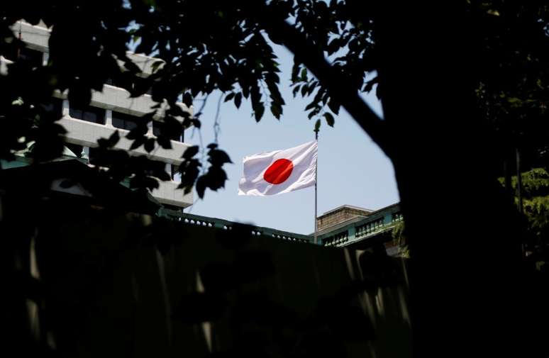 Bandeira do Japão é vista em Tóquio 16/06/2017 REUTERS/Toru Hanai 