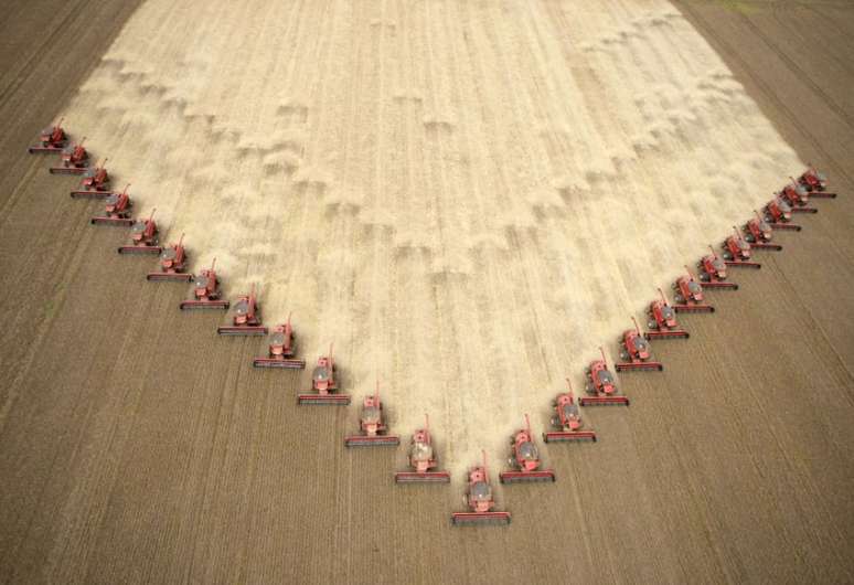 Colheita de plantação de soja em Tangará da Serra, Mato Grosso, Brasil
05/05/2009
REUTERS/Paulo Whitaker