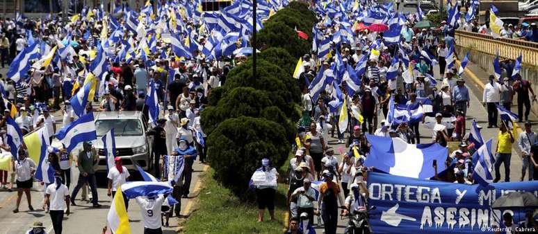 País tem sido palco de intensos protestos contra o governo Ortega