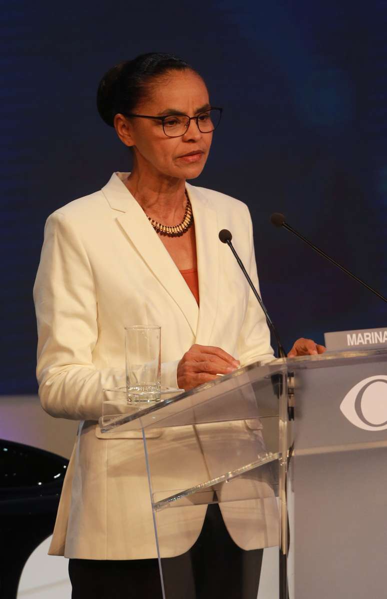 A candidata da Rede à Presidência da República, Marina Silva