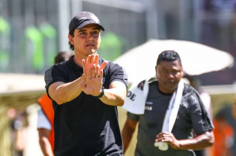 Thiago Larghi deve manter formação que venceu o Santos para as próximas disputas (Foto: Bruno Cantini/Atlético-MG)