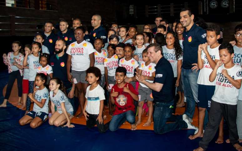 Escola de Luta de José Aldo é um sucesso no Morro Azul, no bairro do Flamengo, no Rio (Thaynara Lima/Lancepress)