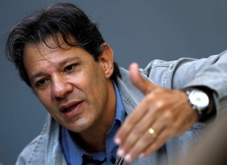 Candidato do PT a vice-presidente, Fernando Haddad
17/04/2018
REUTERS/Leonardo Benassatto