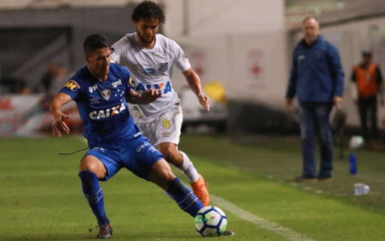 Último jogo: Santos 0 x 1 Cruzeiro, pelo jogo de ida das quartas de final da Copa do Brasil (01/08/2018)