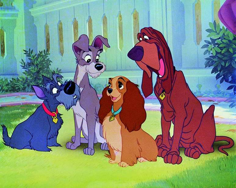 Sucesso da Disney, 'A Dama e o Vagabundo' foi lançado em 1955 e conta a história de amor entre uma cadela da raça cocker spaniel e um vira-lata.