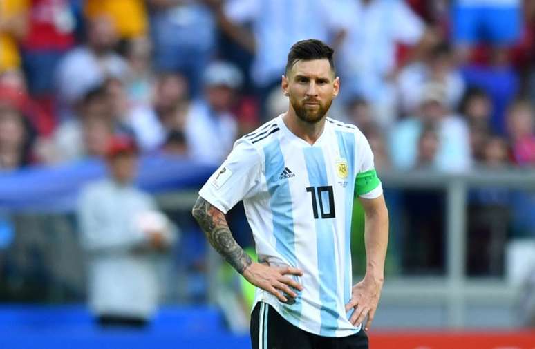 Lionel Messi, atacante da Argentina, durante partida contra a França, em Kazan, na Rússia 30/06/2018   REUTERS/Dylan Martinez 