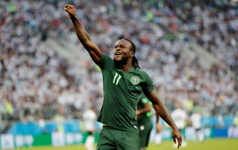Jogador nigeriano Victor Moses 26/06/2018   REUTERS/Toru Hanai