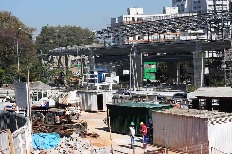 Obras da Linha 17-Ouro do Metrô estavam paralisadas desde junho