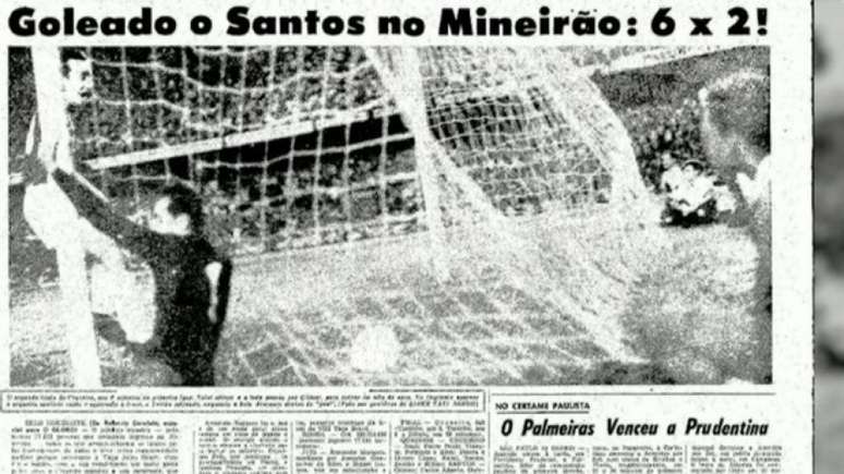 Raposa despontou para o cenário nacional ao derrotar o Santos de Pelé pela Taça Brasil de 1966 Reprodução/TV Globo