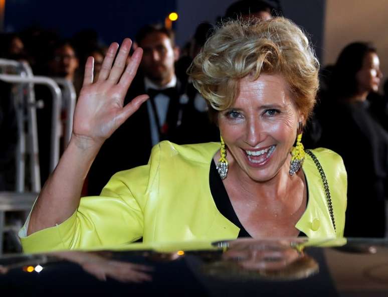 Emma Thompson no Festival de Cannes
 21/05/2017    REUTERS/Eric Gaillard 