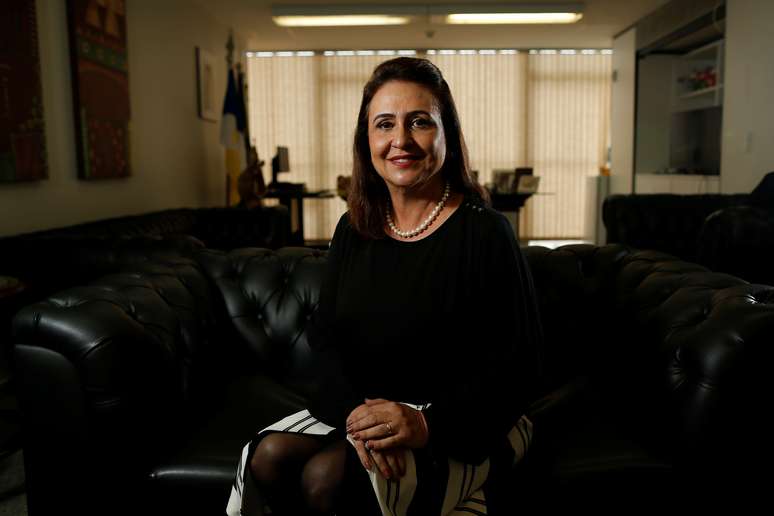 Candidata a vice-presidente pelo PDT, Kátia Abreu, durante entrevista à Reuters 16/08/2018 REUTERS/Adriano Machado