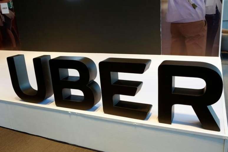 Logo do Uber durante evento na Cidade do M&eacute;xico
10/04/2018 REUTERS/Ginnette Riquelme