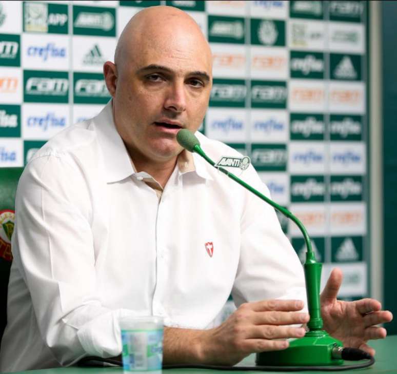 Maurício Galiotte é o presidente do Palmeiras, agora na lista da Exame (Foto: Fabio Menotti/Ag Palmeiras)