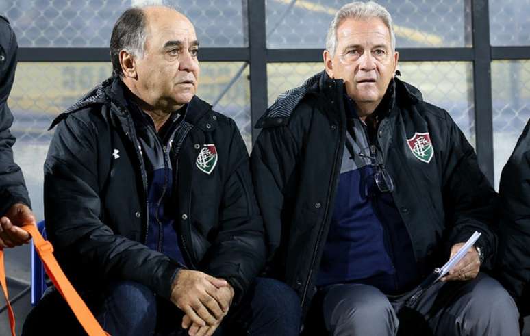 Marcelo Oliveira, durante o duelo com o Defensor (Foto: LUCAS MERÇON / FLUMINENSE F.C.)