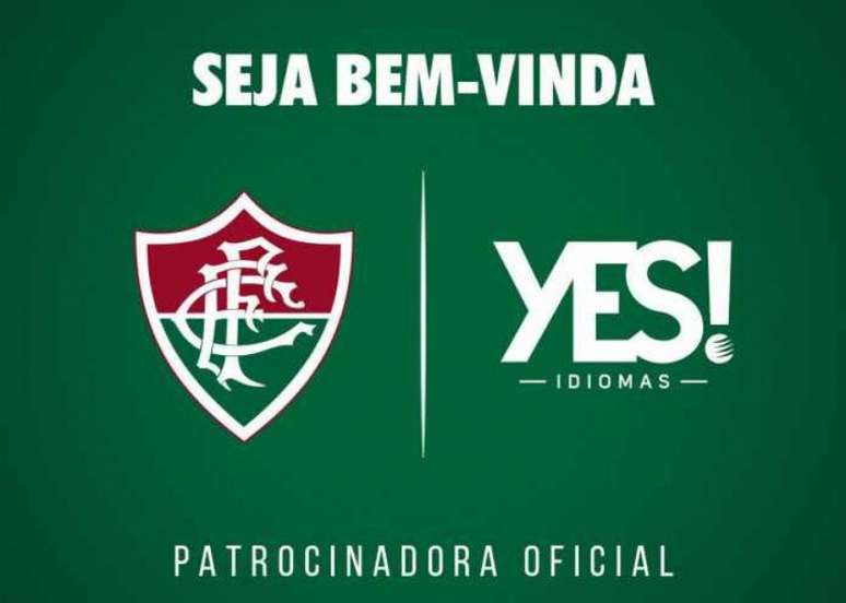 Yes! foi anunciada como patrocinadora do clube (Foto: Divulgação)