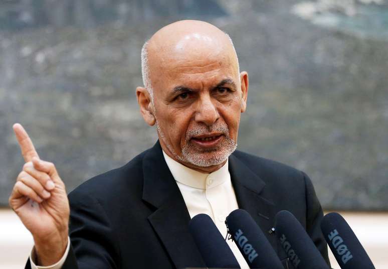 Presidente afegão, Ashraf Ghani, em Cabul 15/07/2018 REUTERS/Mohammad Ismail