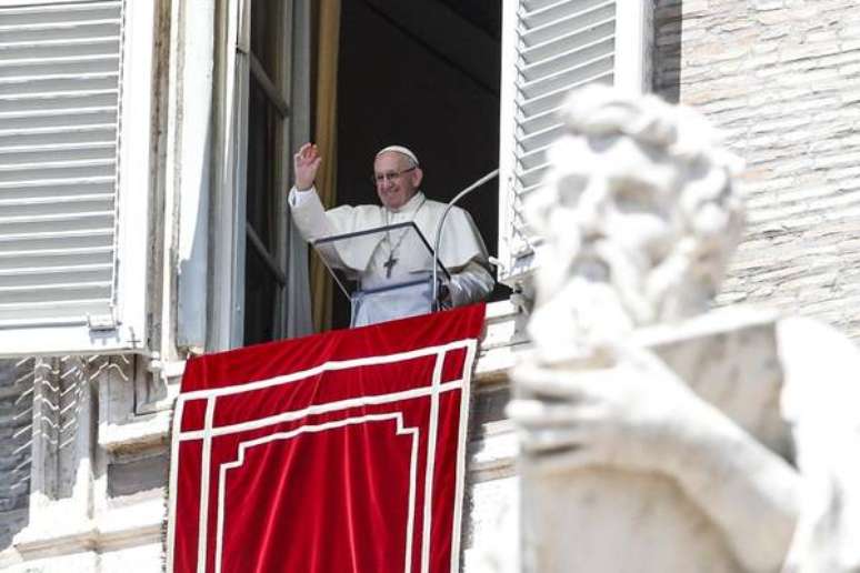 Papa Francisco durante Angelus no Vaticano