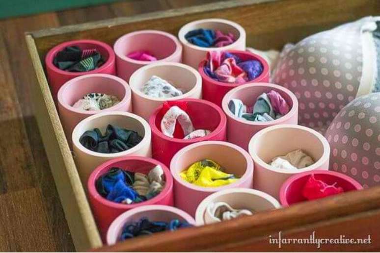 6. D&aacute; para usar tamb&eacute;m copinhos para guardar itens menores