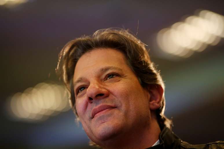 Fernando Haddad durante evento em Brasília
 14/8/2018    REUTERS/Adriano Machado 