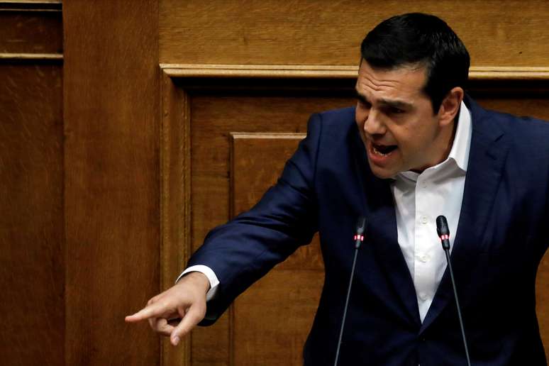 O primeiro-ministro grego, Alexis Tsipras