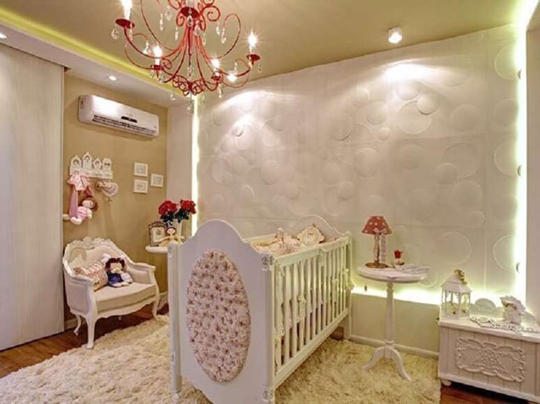 77- Decoração retro para quarto de bebê. Fonte: leatherfinish