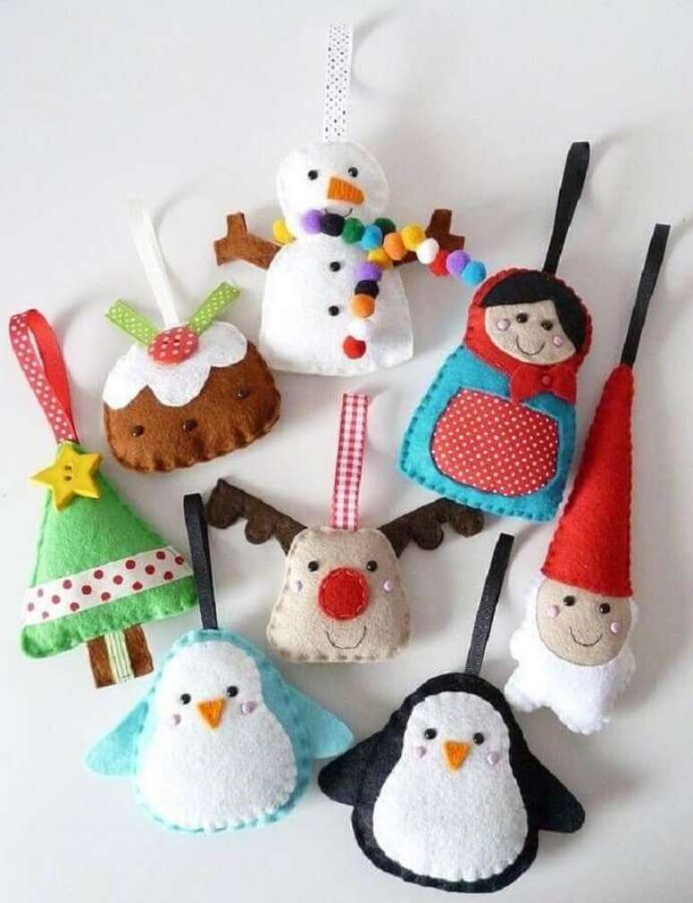 49. Modelos de artesanato de feltro para o Natal – Foto: Pinterest