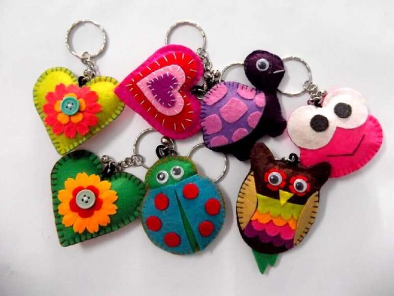 36. Chaveiros de feltro