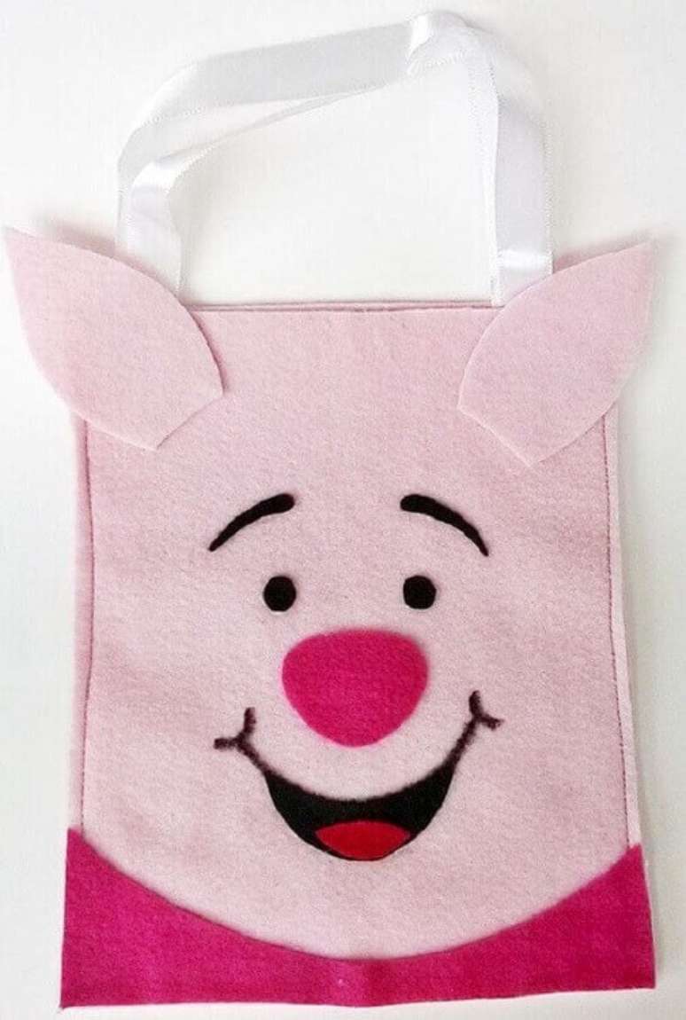 99. Sacola infantil feita de artesanato em feltro &ndash; Foto: Home Decoo