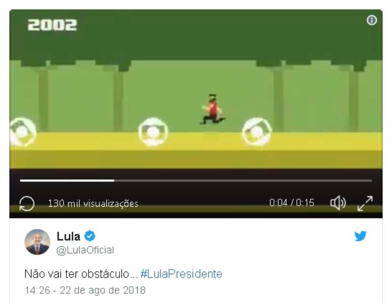  Post no twitter oficial de Lula gerou milhares de compartilhamentos