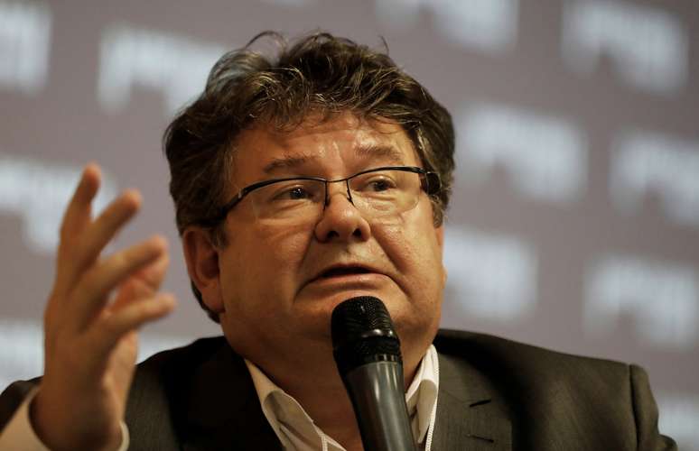 Presidente do Carrrefour Brasil, Noel Prioux, durante evento em S&atilde;o Paulo 16/04/2018. REUTERS/Nacho Doce 