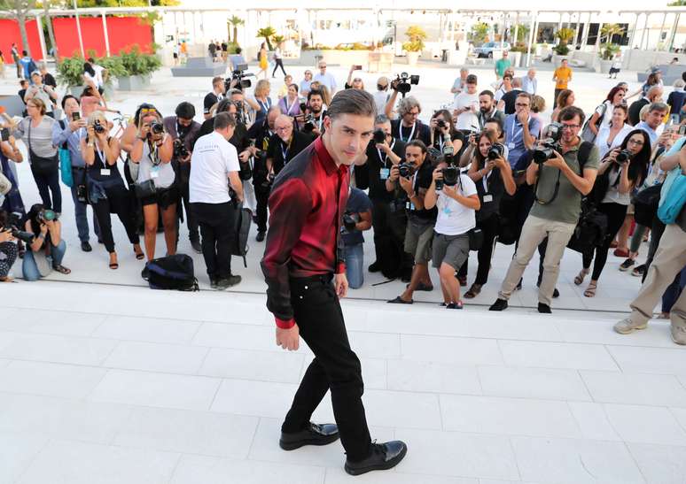 Ator italiano Michele Riondino, que vai apresentar cerim&ocirc;nia de abertura em Veneza
 28/8/2018    REUTERS/Tony Gentile