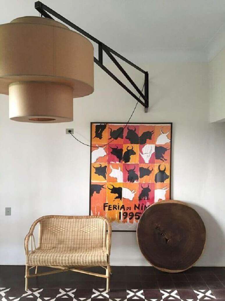 22. Modelo simples de poltrona de vime &ndash; Foto: Pinterest