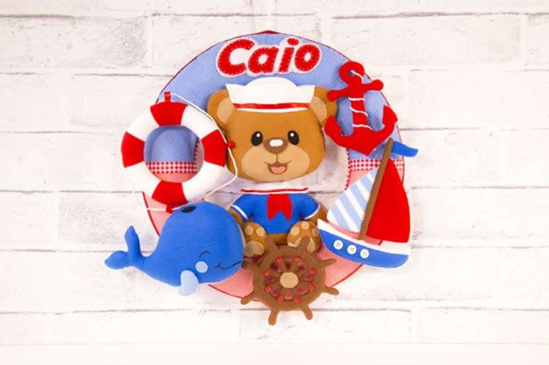 3- Ursinho Marinheiro | Escola de Feltro