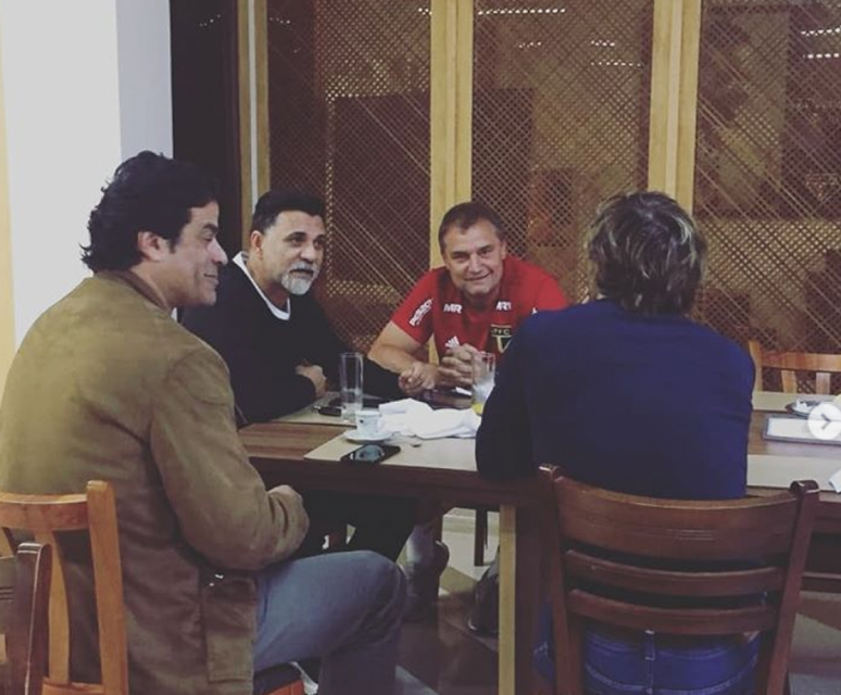 Aguirre tem uma boa relação com Ricardo Rocha, Lugano e Raí no São Paulo (Reprodução/ Instagram)