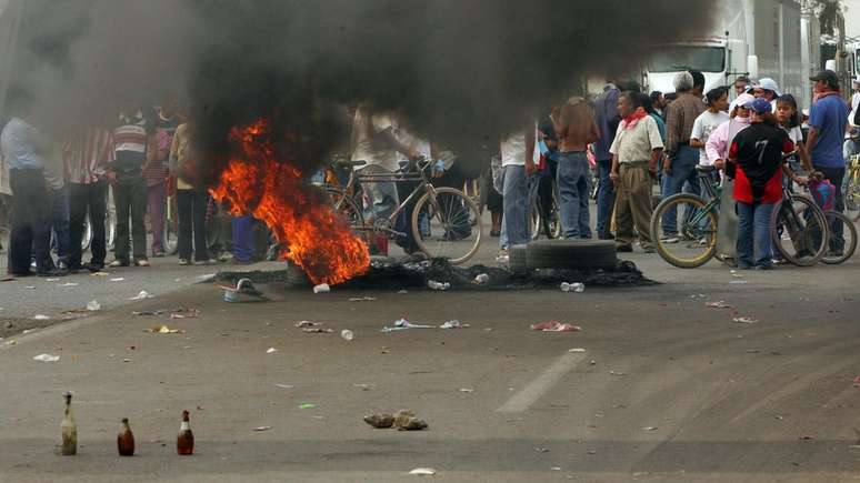 O protesto de 2006 ficou conhecido pela forte repressão policial e confrontos