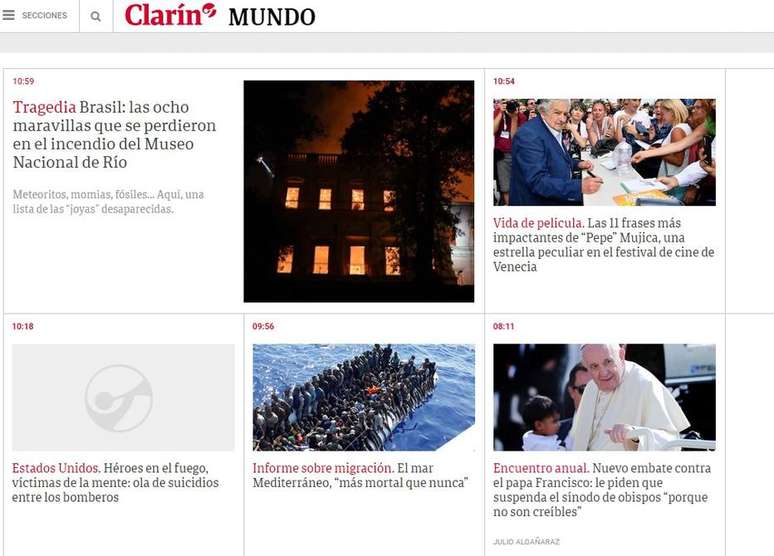 Jornal argentino lista objetos que foram destruídos no incêndio do Museu Nacional 