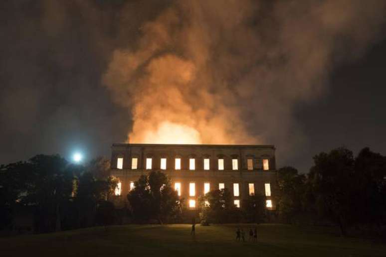 Incêndio no Museu Nacional, no Rio de Janeiro