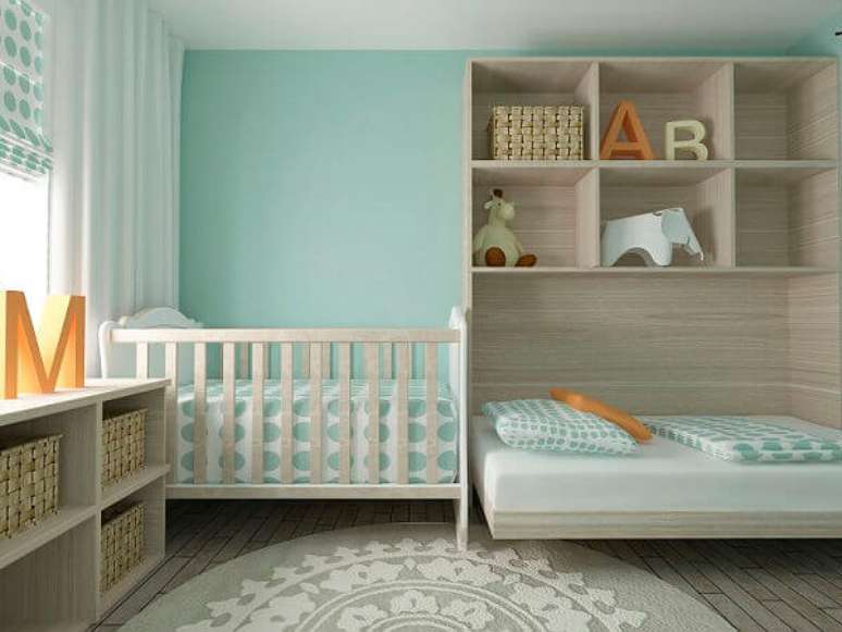 58- O quarto de criança planejado pode ser compartilhado entre bebê e criança. Fonte: yaencontre